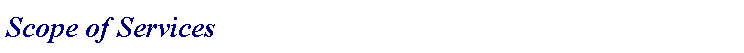 Text Box: Scope of Services